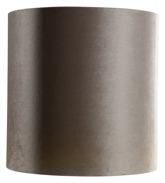 Aksamitny abażur Taupe Cylinder 40/40/40