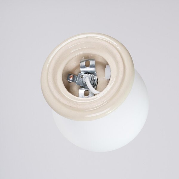 Beżowy kinkiet ceramiczny ø 12 cm Farsa – Sollux