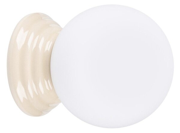 Beżowy kinkiet ceramiczny ø 12 cm Farsa – Sollux