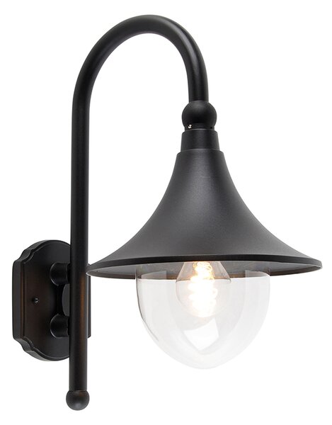 Inteligentna lampa ścienna zewnętrzna czarna IP44 z WiFi A60 - Daphne