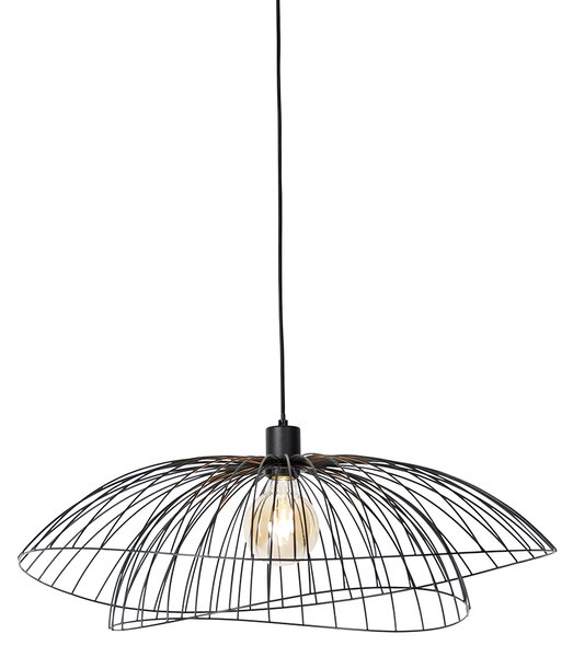 Inteligentna lampa wisząca czarna 66 cm z WiFi G95 - Pua