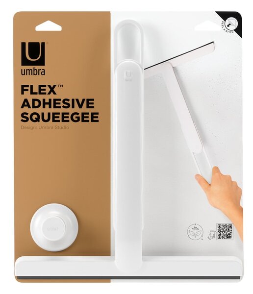 Biała ściągaczka z uchwytem 40 cm Flex – Umbra