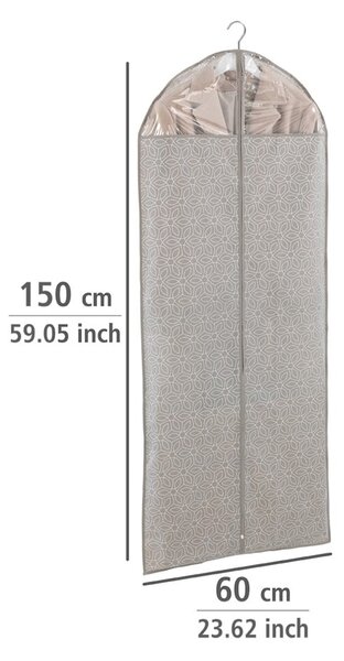 Beżowy pokrowiec na ubrania Wenko Balance, 150x60 cm