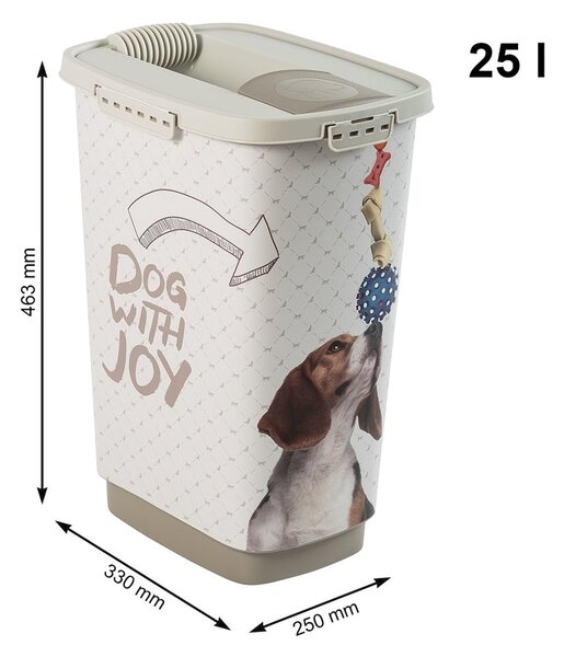 Pojemnik na karmę 25 l Cody – Rotho