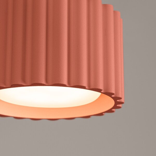 Brzoskwiniowa metalowa lampa punktowa ø 10 cm Zora – Sollux