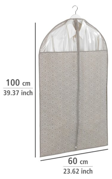 Beżowy pokrowiec na ubrania Wenko Balance, 100x60 cm