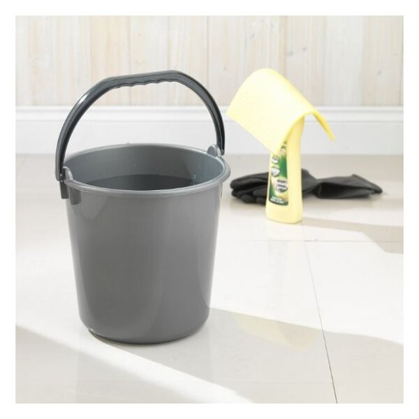 Szare wiadro plastikowe 9 l – Addis