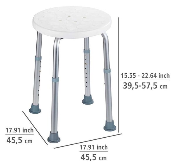 Taboret do wanny lub pod prysznic Wenko Bath/Shower Stool, 45x45 cm