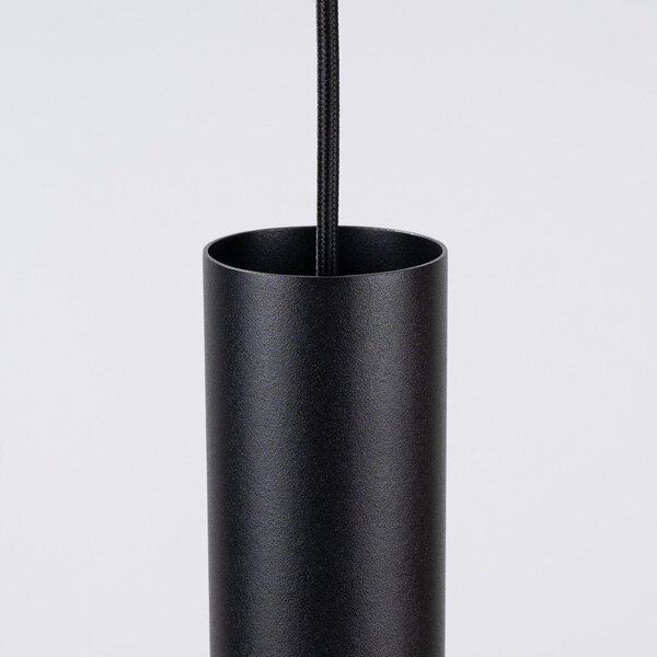 Czarna/beżowa metalowa lampa wisząca ø 30 cm Olisa – Sollux