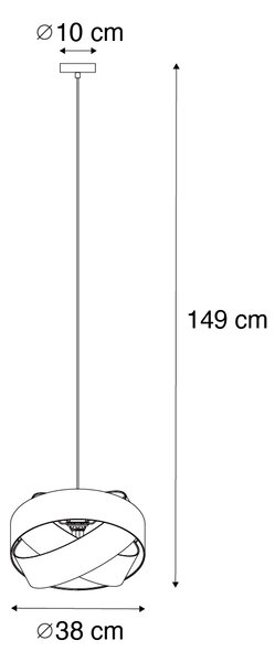 Nowoczesna lampa wisząca biała - Cloth