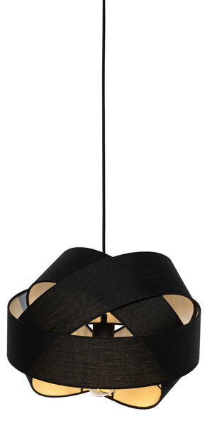Nowoczesna lampa wisząca czarna - Cloth