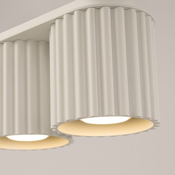 Beżowa metalowa lampa punktowa 10x21 cm Zora – Sollux