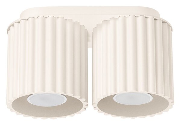 Beżowa metalowa lampa punktowa 10x21 cm Zora – Sollux