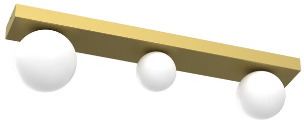 Lampa Sufitowa Bibione Gold Mlp8397 3Xg9 Biała/Złota