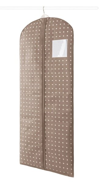 Beżowy pokrowiec na ubrania Compactor Dots, 137 cm