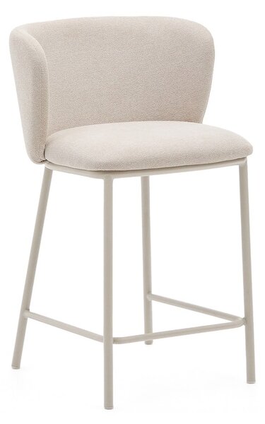 Beżowy hoker (wysokość siedziska 65 cm) Ciselia – Kave Home