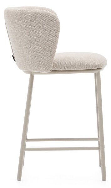 Beżowy hoker (wysokość siedziska 65 cm) Ciselia – Kave Home