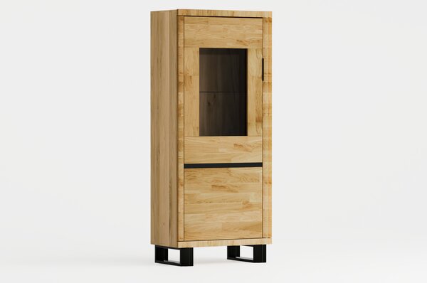 Mniejsza witryna dębowa Mono LOFT 04