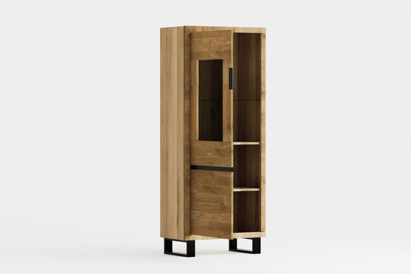 Mniejsza witryna dębowa Mono LOFT 04