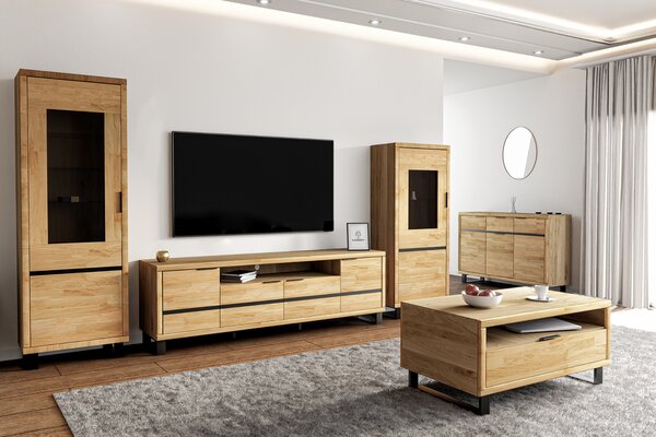 Witryna drewniana Mono LOFT 07