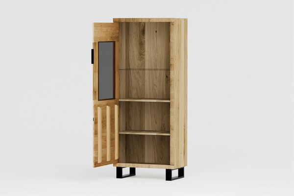 Mniejsza witryna dębowa Mono LOFT 04