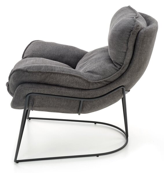 Designerski fotel Mono szary