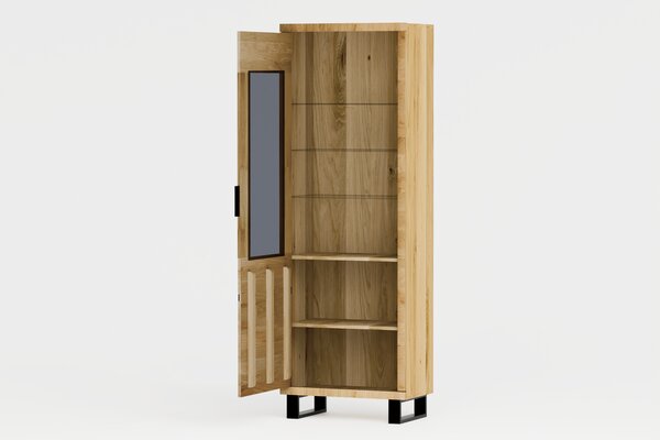 Większa witryna dębowa Mono Loft 06