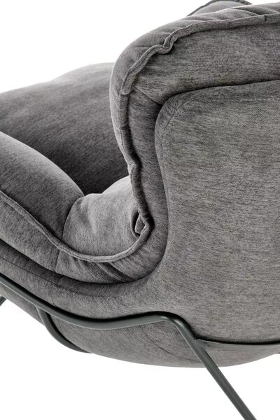 Designerski fotel Mono szary