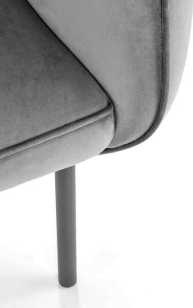 Fotel szary welur Madera 01