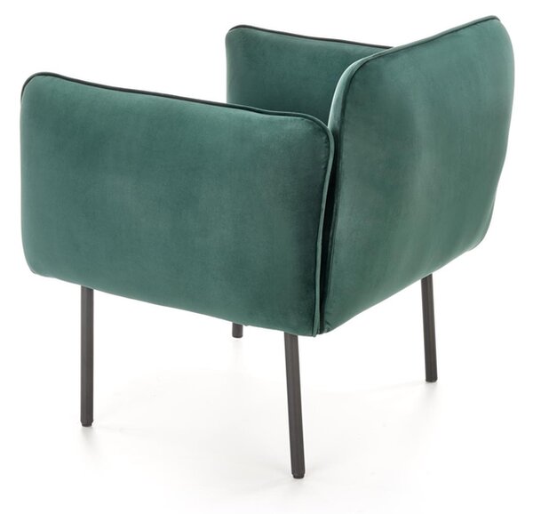 Fotel zielony welur Madera 01