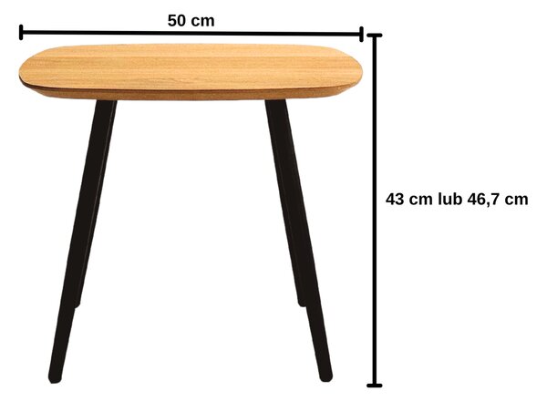 Mały stolik drewniany Geometric 01