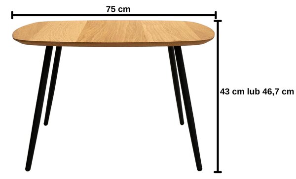 Nowoczesny stolik drewniany Geometric 03