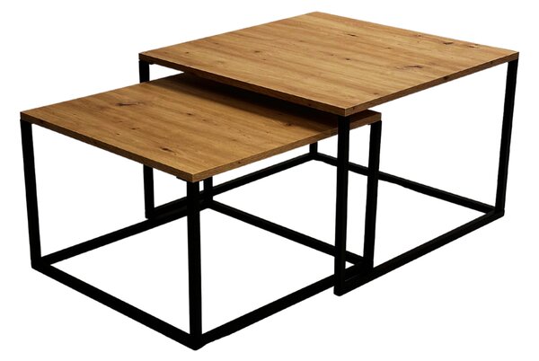 Stolik kwadratowy Loft 2 w 1