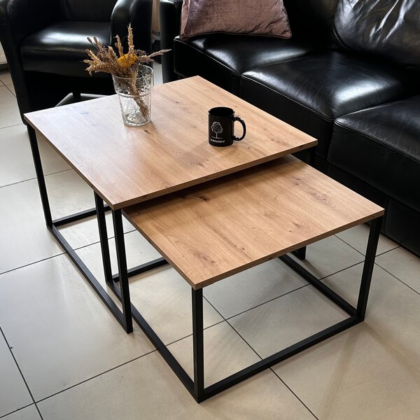 Stolik kwadratowy Loft 2 w 1