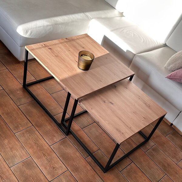 Stolik kwadratowy Loft 2 w 1