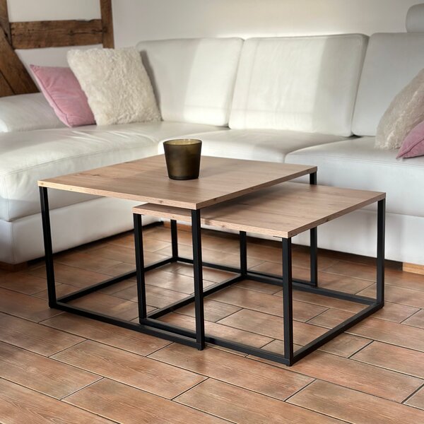 Stolik kwadratowy Loft 2 w 1
