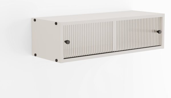 Szafka wisząca z ryflowanym szkłem Arrocco 81 cm