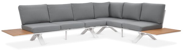 OUTLET 250 Narożnik ogrodowy SORRENTO WOOD White