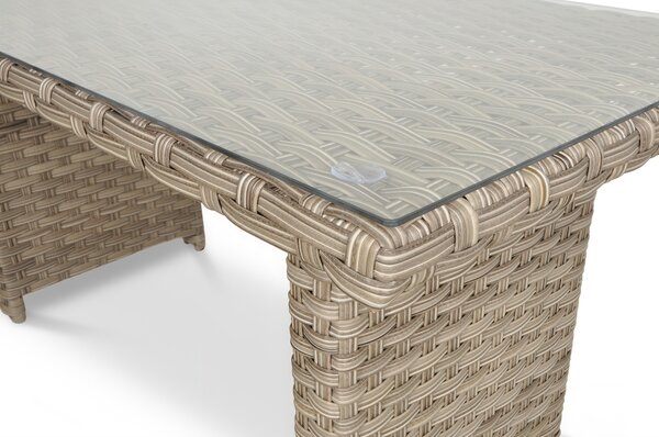 OUTLET 276 Narożnik technorattanowy SANTANA DINING Beige