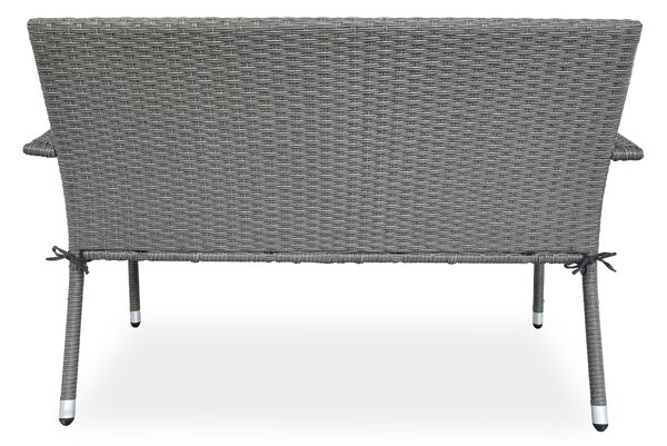 Zestaw wypoczynkowy z technorattanu SAN MARINO Grey- Bjørkka