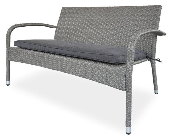 Zestaw wypoczynkowy z technorattanu SAN MARINO Grey- Bjørkka