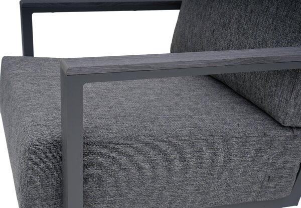 Komplet mebli ogrodowych z aluminium EVORA CAFFE Grey - FURRORE