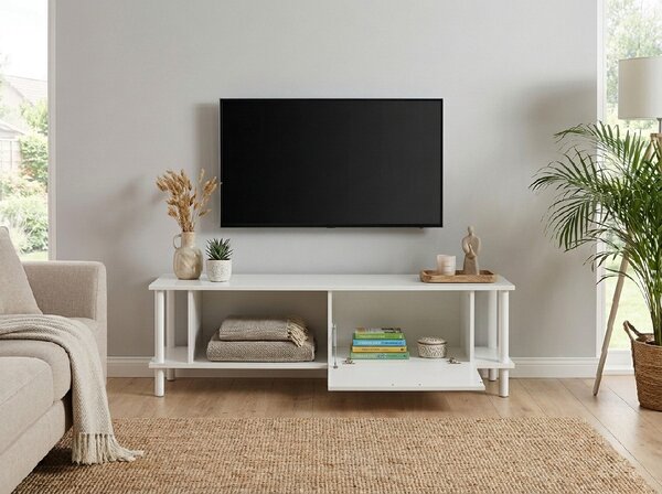 Szafka RTV PARIS 150 cm, biała