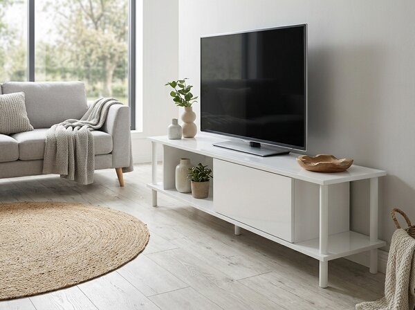 Szafka RTV PARIS 150 cm, biała