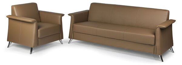 Sofa FOREST, 3-miejscowa, brązowa