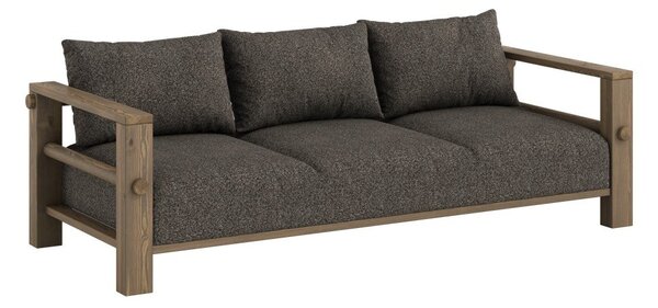 Ciemnoszara sofa 225 cm Bare – Karup