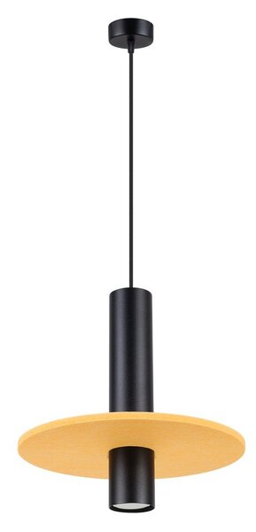 Żółta/beżowa metalowa lampa wisząca ø 30 cm Olisa – Sollux