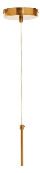 Metalowa lampa wisząca w kolorze złota ze szklanym kloszem ø 25 cm Trieste – Premier Housewares