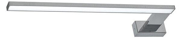 Srebrny kinkiet LED łazienkowy prawostronny - N016-Cortina 11W 45x12x4 cm