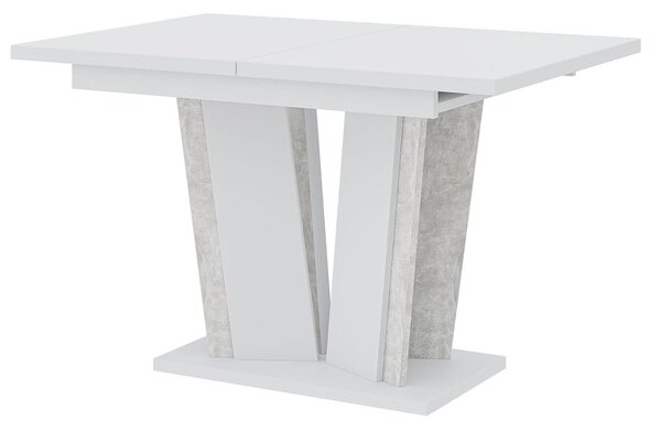 MebleMWM Stół rozkładany DOHA 2 | 120-160x80 | Biały, beton